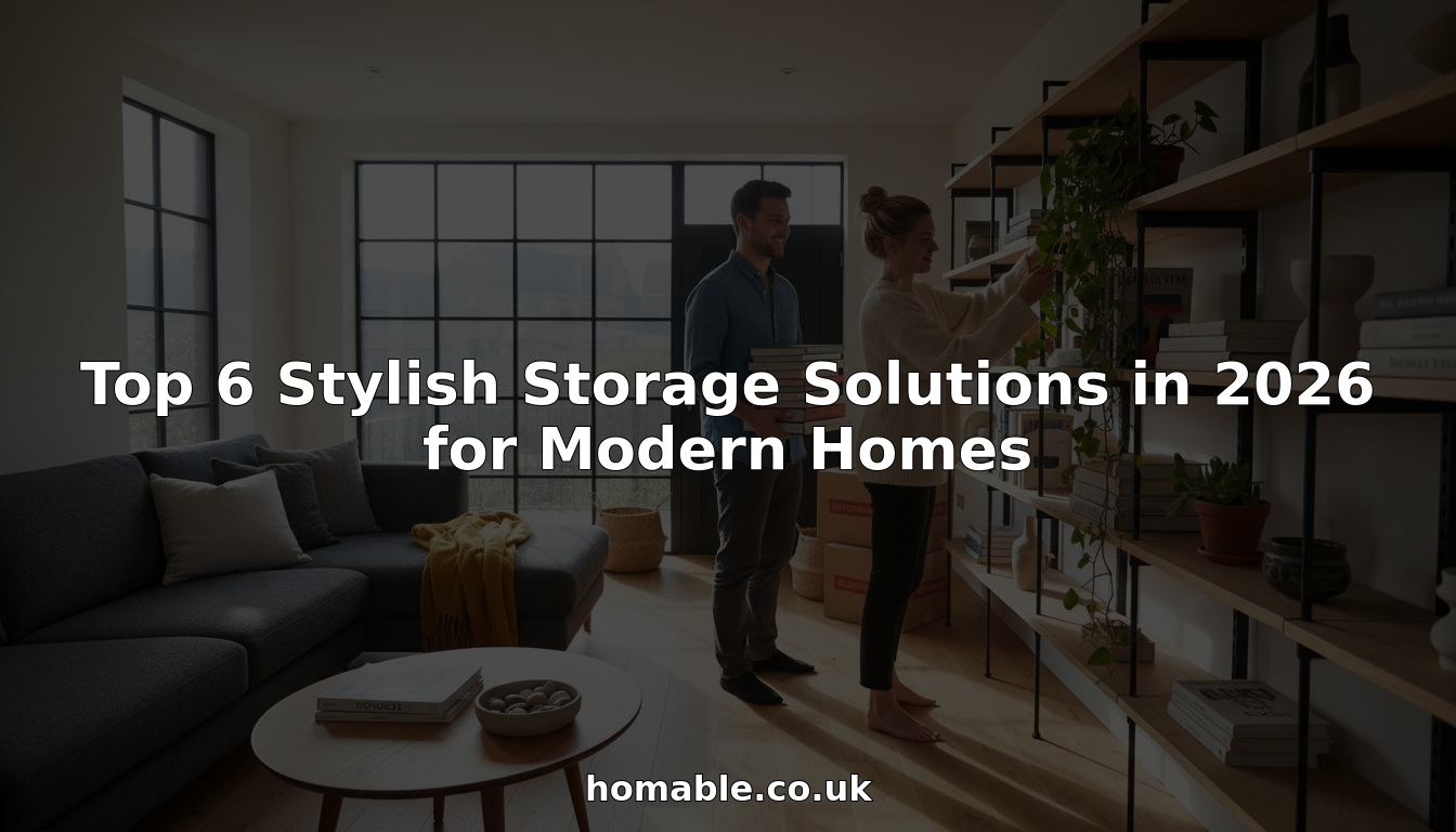 Top 6 Stylish Storage Solutions in 2026 for Modern Homes